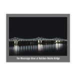 Mississippi River at Natchez Vidalia Bridge Postcards