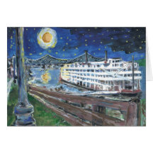 Mississippi River Boat Greeting Card