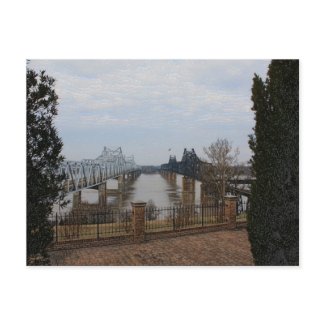 Mississippi River Bridges Postcard postcard