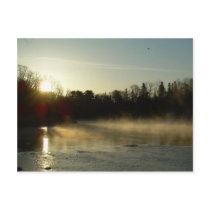 Mississippi river Dawn light rays postcards by NiftyMorning Mississippi river Dawn light rays postcards