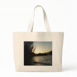 Mississippi river Sunrise shadow Tote Bag