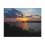 Mississippi River Sunset - Natchez, MS Post Card