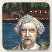 Mississippi Sam Aka Mark Twain cork coasters