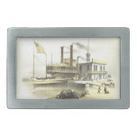 Mississippi Steamboat City of Memphis, 1860 Rectangular Belt Buckles at Zazzle