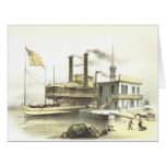 Mississippi Steamboat 'City of Memphis', 1860 Card at Zazzle