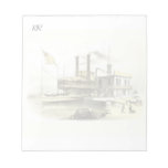 Mississippi Steamboat City of Memphis, 1860 Memo Pad at Zazzle