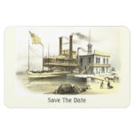 Mississippi Steamboat City of Memphis, 1860 Rectangle Magnets at Zazzle