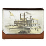 Mississippi Steamboat The City of Memphis, 1860 Leather Wallet For Women at Zazzle