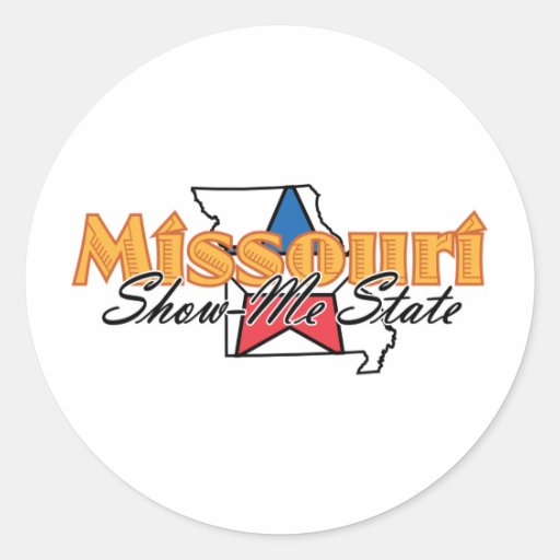 Missouri Classic Round Sticker Zazzle