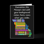 Missouri Customize colorful card as you like cards