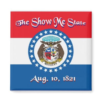 Missouri Flag Magnet by deesbasenjis