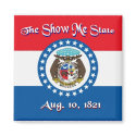 Missouri Flag Magnet by deesbasenjis Missouri Flag Magnet
