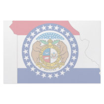 Missouri Flag Map Personalized Stationery