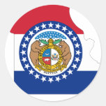 Missouri Flag Map Sticker