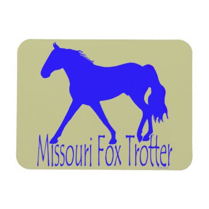 Missouri Fox Trotting Horse Silhouette Flexible Magnets