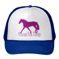Missouri Fox Trotter Silhouette Magenta Mesh Hat
