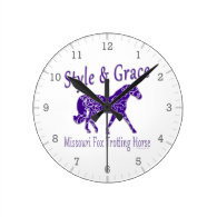 Missouri Fox Trotting Horse Style & Grace Wall Clocks