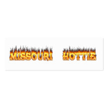 Missouri hottie fire and flames business card templates