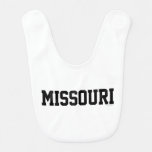 Missouri Jersey Font Black.png Baby Bib