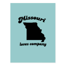Missouri loves company post card