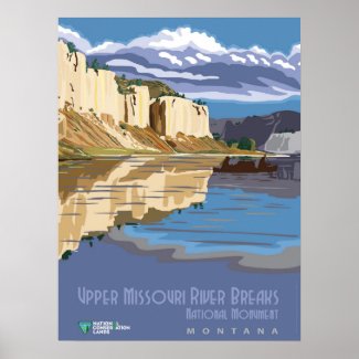 Missouri River Breaks Poster