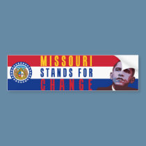 Missouri Stands for Change - Obama Bumper Sticker bumper stickers by evarmy98x Missouri Stands for Change - Obama Bumper Sticker bumper stickers