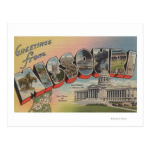 Missouri (State Capital/Flower) Post Card