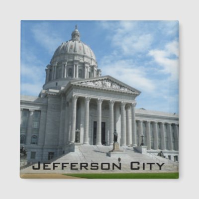 Missouri State Capitol Fridge Magnet by ribizlifozelek. Missouri State Capitol, Jefferson City, MO