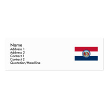 Missouri State Flag Business Card