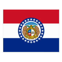 Missouri State Flag Postcard