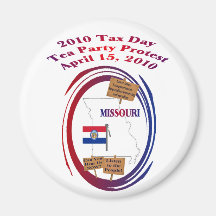 Missouri Tax Day Tea Party Protest Magnet