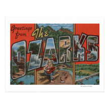 Missouri - The Ozarks - Large Letter Scenes Post Cards