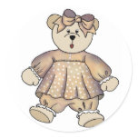 Missy Girl Bear Stickers