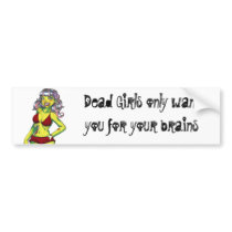 Missy Skulls Bumper Sticker