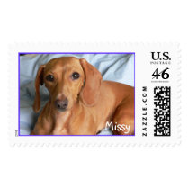 Missy the Dachshund postage