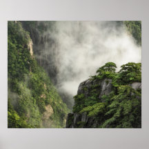 Mist among the peaks and valleys of Grand Canyon Posters
