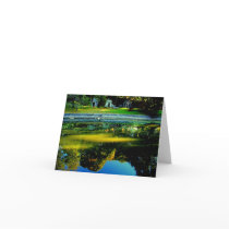 Mist on Pond Note Card