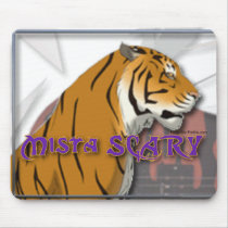 Mista SCARY Bengal Tiger Logo Mousepad