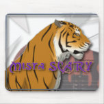 Mista SCARY Bengal Tiger Logo Mousepad