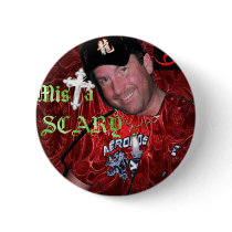 Mista SCARY Bling Red Blood Logo Button by MistaSCARY Mista SCARY Bling Red Blood Logo Button