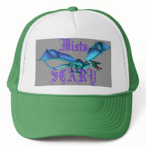 Mista SCARY Blue Dragon Roaring Purple Logo Custom hats by MistaSCARY Mista SCARY Blue Dragon Roaring Purple Logo Custom hats