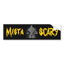 Mista SCARY Celtic Cross logo bump... - Customized bumper stickers