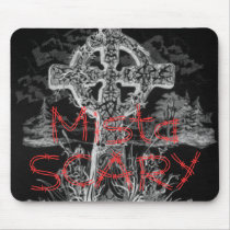 Mista SCARY Celtic Cross Logo Mousepad
