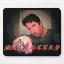 Mista SCARY Celtic Cross logo Mousepad mousepads