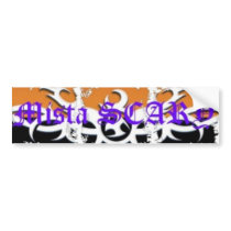 Mista SCARY Dirty Tribal Logo Bumper sticker bumper stickers