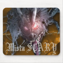 Mista SCARY Dragon Orange Mousepad - Customized