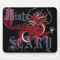 Mista SCARY Dragon Oriental Logo Mousepad