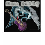 Mista SCARY Dragon Purple Guitar Glowing Logo Hat t-shirts