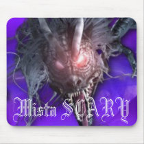 Mista SCARY Dragon Purple Mousepad - Customized