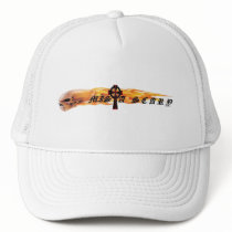 Mista SCARY Flaming Skull Celtic Cross Logo Hat by MistaSCARY Mista SCARY Flaming Skull Celtic Cross Logo Hat
